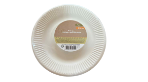 Bagasse tallerkener - 18cm - 8 stk.