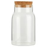 Opbevaringsglas / vase m. korklg 210 ML