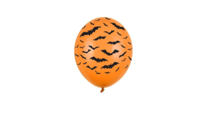 Halloween Balloner Orange Flagermus