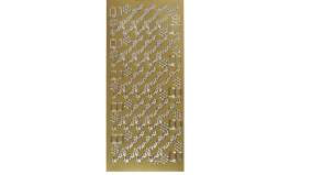 Klistermrker - Konfirmation Guld