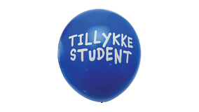 Balloner - 26 cm - Tillykke Student - Bl