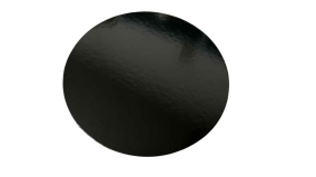 Kagepap 30 cm - Sort 10 stk - Glat kant
