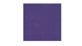 Mrk lilla - 33 x 33 cm - 3 lags - 20 stk.