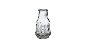 Tiny Flaske Vase - Ø 5 cm - Højde: 8 cm - Transparent