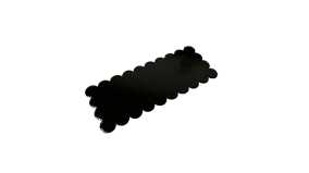 Kagepap tapas Sort 10 stk. 8 x 20 cm - Blgekant
