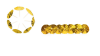 Parasoller - Guld- 10 stk