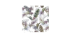 Servietter - 33x33 - Blade lilla / grn