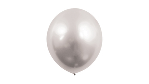 Balloner - 30 cm - Krom/Sølv - 4 stk./ps