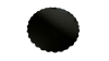 Kagepap 28 cm - Sort - 10 stk blgekant