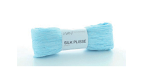 Silk Plisse Bnd - 15 cm x 5 m - Lysebl