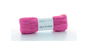 Silk Plisse Bnd - 15 cm x 5 m - Cerise