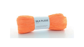 Silk Plisse Bnd - 15 cm x 5 m - Orange
