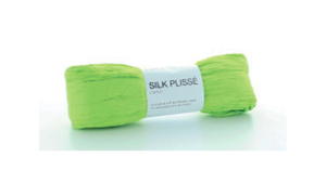 Silk Plisse Bånd - 15 cm x 5 m - Lime