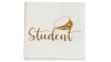 Servietter - 33x33 - Student - Guld - 16 stk.