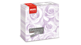 Airlaid Middagsservietter - Rose - Lilla - 50 stk.  - Stoflignen