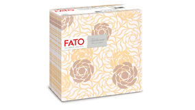 Airlaid Middagsservietter - Fleuri - Champagne - 50 stk.  - Stof