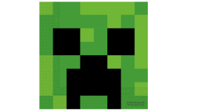 Servietter - Minecraft / Creeper - 33x33 cm