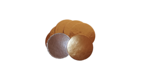 Kagepap 9 cm - Guld/Slv - 10 stk. Glat kant