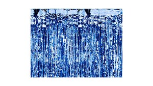 Glimmerforhæng - Blue - 90 cm x 250 cm