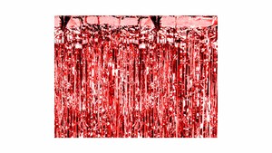 Glimmerforhæng - Red - 90 cm x 250 cm