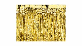 Glimmerforhng - Gold - 90 cm x 250 cm