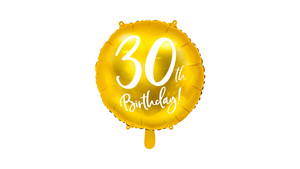 Ballon - 30TH BIRTHDAY - 45 cm - Gold