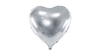 Hjerte Ballon - 45 cm - Slv