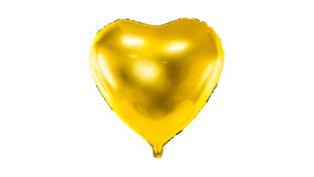 Hjerte Ballon - 45 cm - Guld