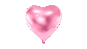 Hjerte Ballon - 45 cm - Light Pink