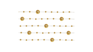 Perle guirlande -  5 x 1,3 m - Gold