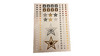 Falsk Tatovering - HF-014 - Metal Guld/Slv/Sort