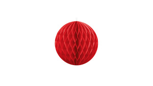 Honeycomb Ball - Red - 10 cm - 1 stk./ps