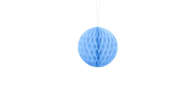 Honeycomb Ball - Light Blue - 10 cm - 1 stk./ps
