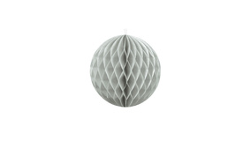Honeycomb Ball - Light Grey - 10 cm - 1 stk./ps