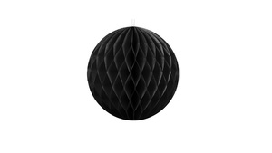 Honeycomb Ball - Black - 20 cm - 1 stk./ps