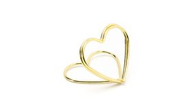 Bordkort Holder Hjerte - Guld - 2,5 cm - 10 stk./ps