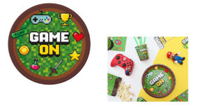 Pap Tallerkener - Gamer Gaming - 18 cm - 6 stk