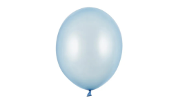 ECO Balloner 26 cm - Metallisk lys bl - 10 stk./ps