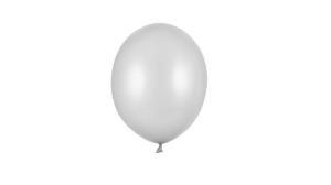 ECO Balloner 26 cm - Metallisk slv - 10 stk./ps