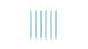 Fødselsdagslys - Light Blue - 14 cm - sæt