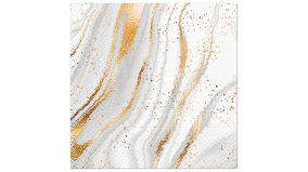 Servietter - 33x33 - Marmor guld