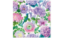 Servietter - 33x33 - Hortensia, blomster og sommerfugle