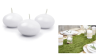 Flydelys - hvid - 5 cm - 10 stk.