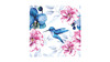 Servietter - 33x33 - Bl kolibri