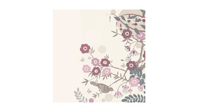 Servietter - 33x33 - Japanske kirsebr blomster