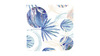 Servietter - 33x33 - Palmeblade p marmor