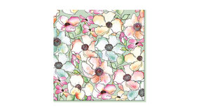 Servietter - 33x33 - Valmuer i flere farver