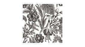 Servietter - 33x33 - Blomster sort