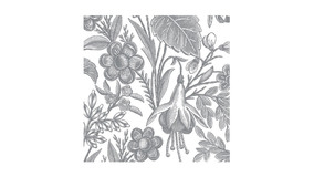 Servietter - 33x33 - Blomster slv