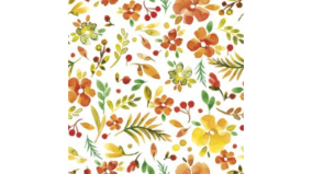 Servietter - 33x33 - Vandfarve Millefleur